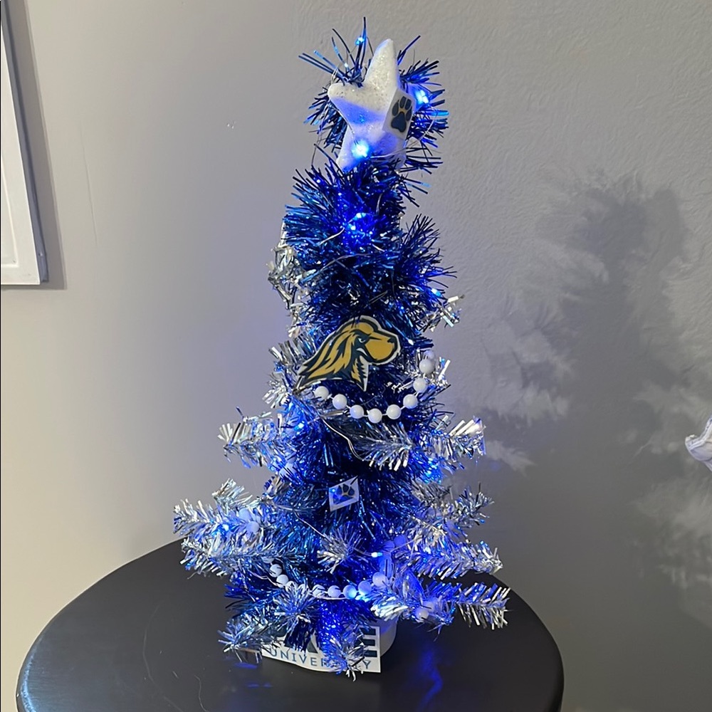 Blue and Silver Holiday Tree